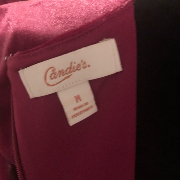 NEW Candies Pink Velvet Romper - Picture 5 of 8